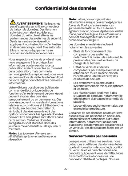 2024-2025 Ford Tourneo Courier/Transit Courier Owner's Manual | French