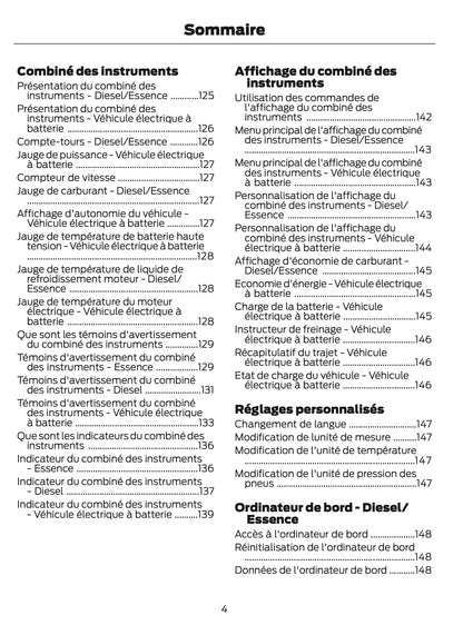 2024-2025 Ford Tourneo Courier/Transit Courier Owner's Manual | French