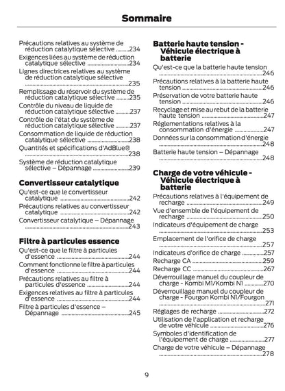 2026 Ford Tourneo Courier/Transit Courier Owner's Manual | French