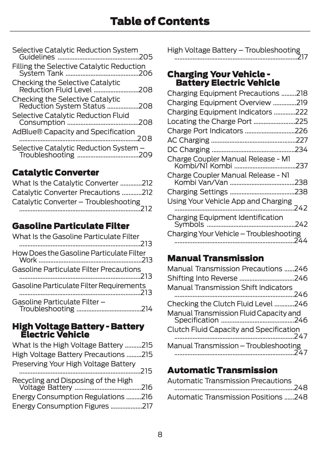 2026 Ford Tourneo Courier/Transit Courier Owner's Manual | English