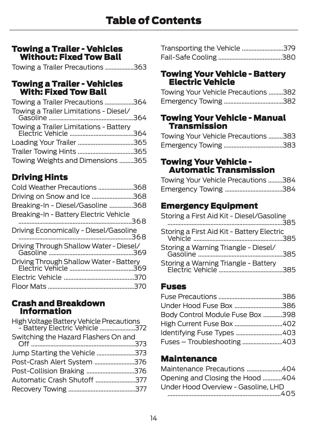 2026 Ford Tourneo Courier/Transit Courier Owner's Manual | English