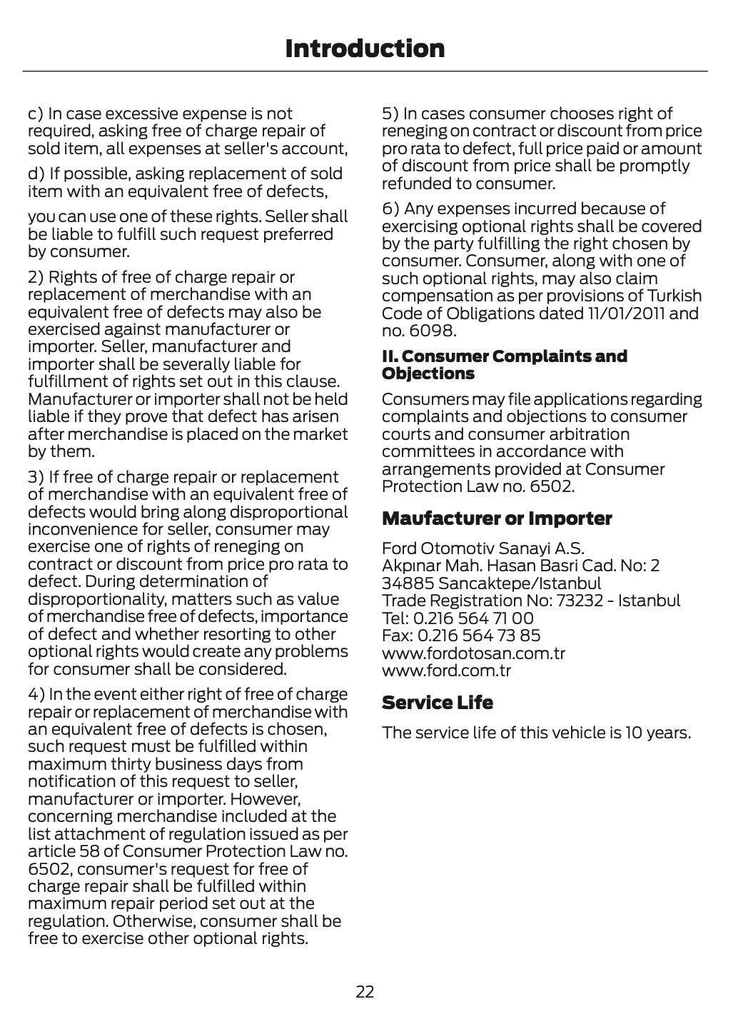 2026 Ford Tourneo Courier/Transit Courier Owner's Manual | English