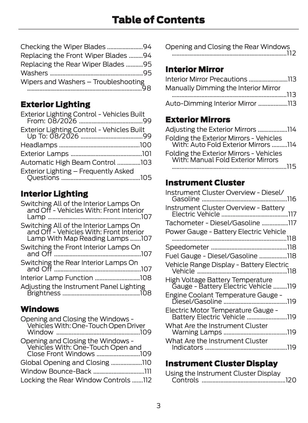 2026 Ford Tourneo Courier/Transit Courier Owner's Manual | English