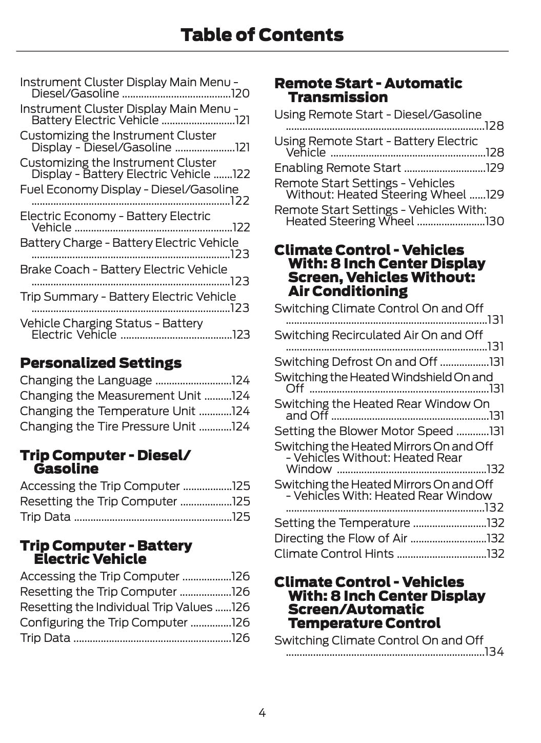 2026 Ford Tourneo Courier/Transit Courier Owner's Manual | English