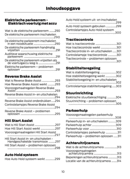 2024-2025 Ford Tourneo Courier/Transit Courier Owner's Manual | Dutch