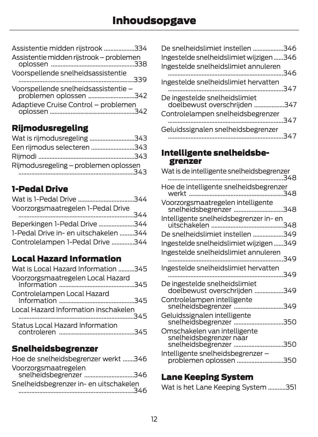 2024-2025 Ford Tourneo Courier/Transit Courier Owner's Manual | Dutch