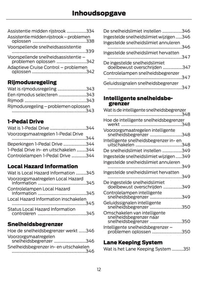 2024-2025 Ford Tourneo Courier/Transit Courier Owner's Manual | Dutch