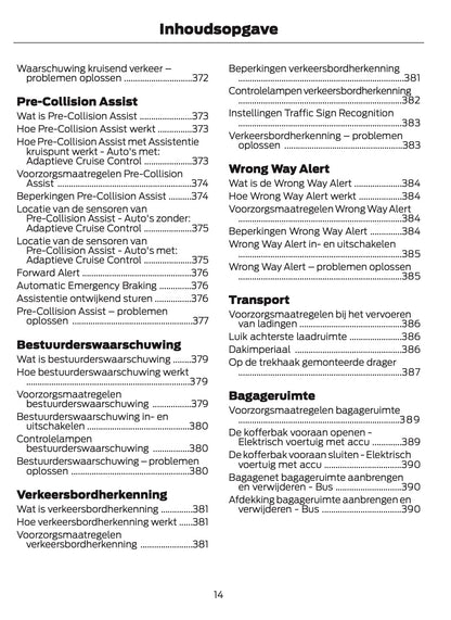 2024-2025 Ford Tourneo Courier/Transit Courier Owner's Manual | Dutch