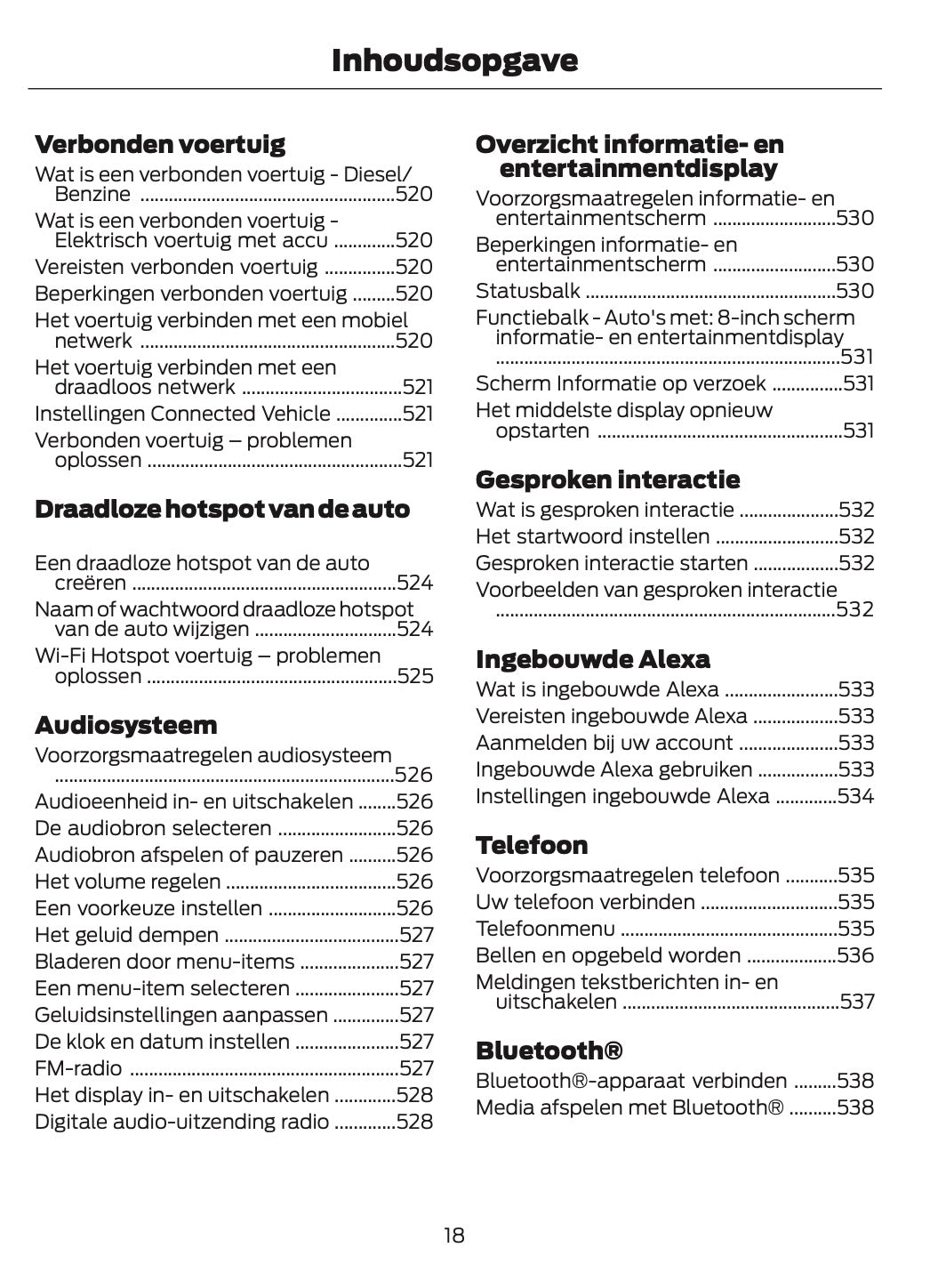2024-2025 Ford Tourneo Courier/Transit Courier Owner's Manual | Dutch