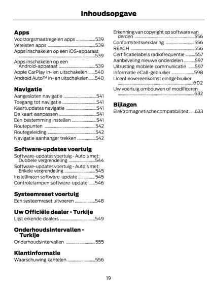 2024-2025 Ford Tourneo Courier/Transit Courier Owner's Manual | Dutch