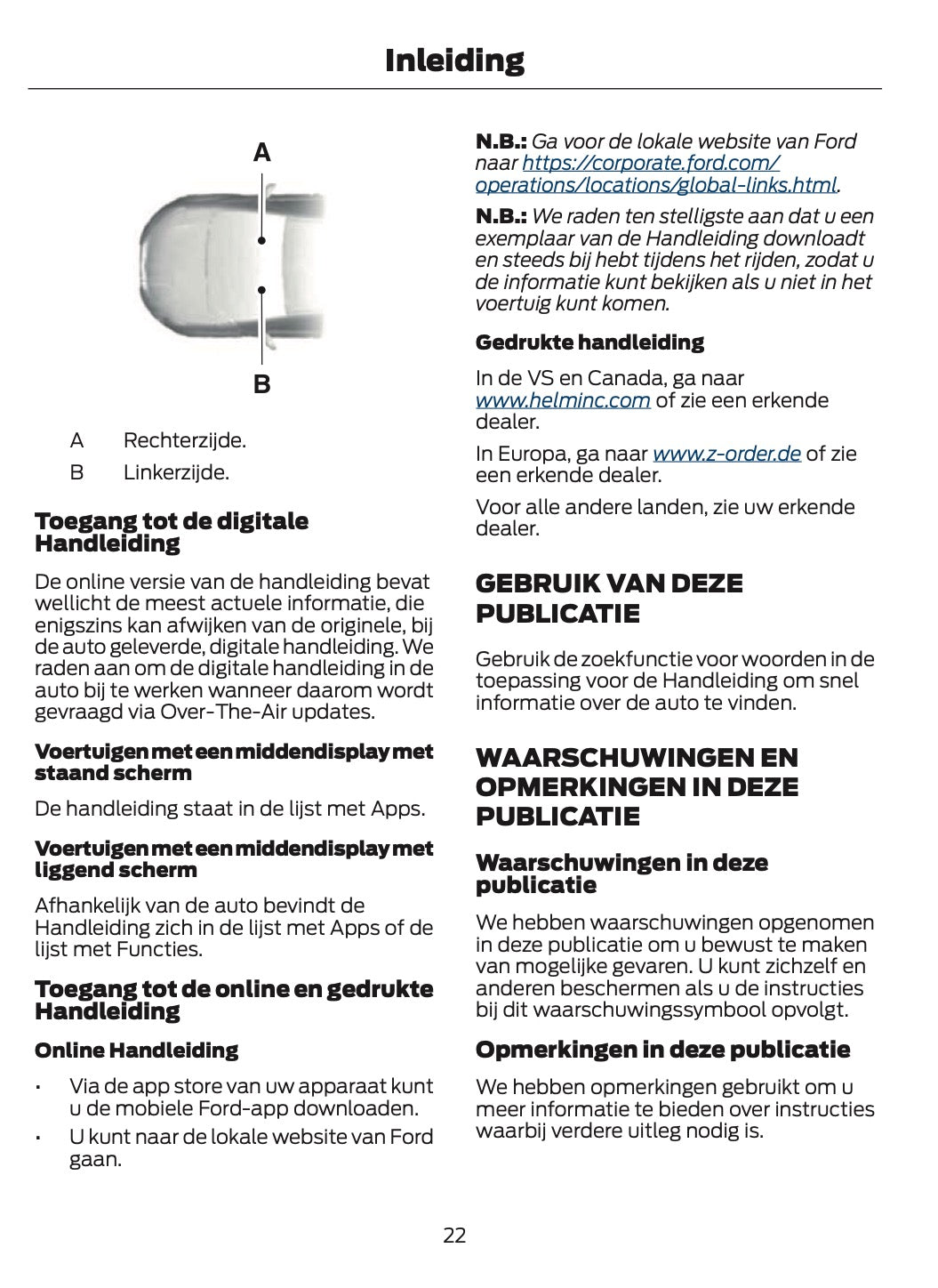 2024-2025 Ford Tourneo Courier/Transit Courier Owner's Manual | Dutch