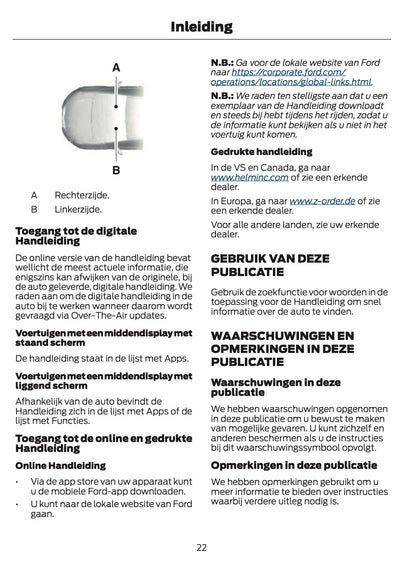 2024-2025 Ford Tourneo Courier/Transit Courier Owner's Manual | Dutch