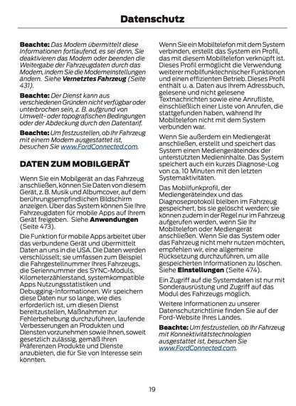 2021-2024 Ford Tourneo Custom/Transit Custom Owner's Manual | German