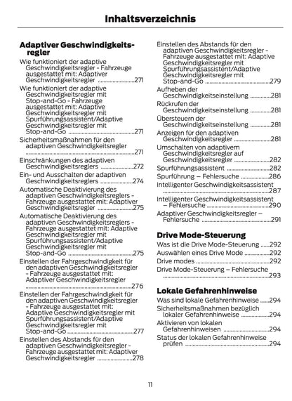 2023-2024 Ford Tourneo Custom/Transit Custom Owner's Manual | German