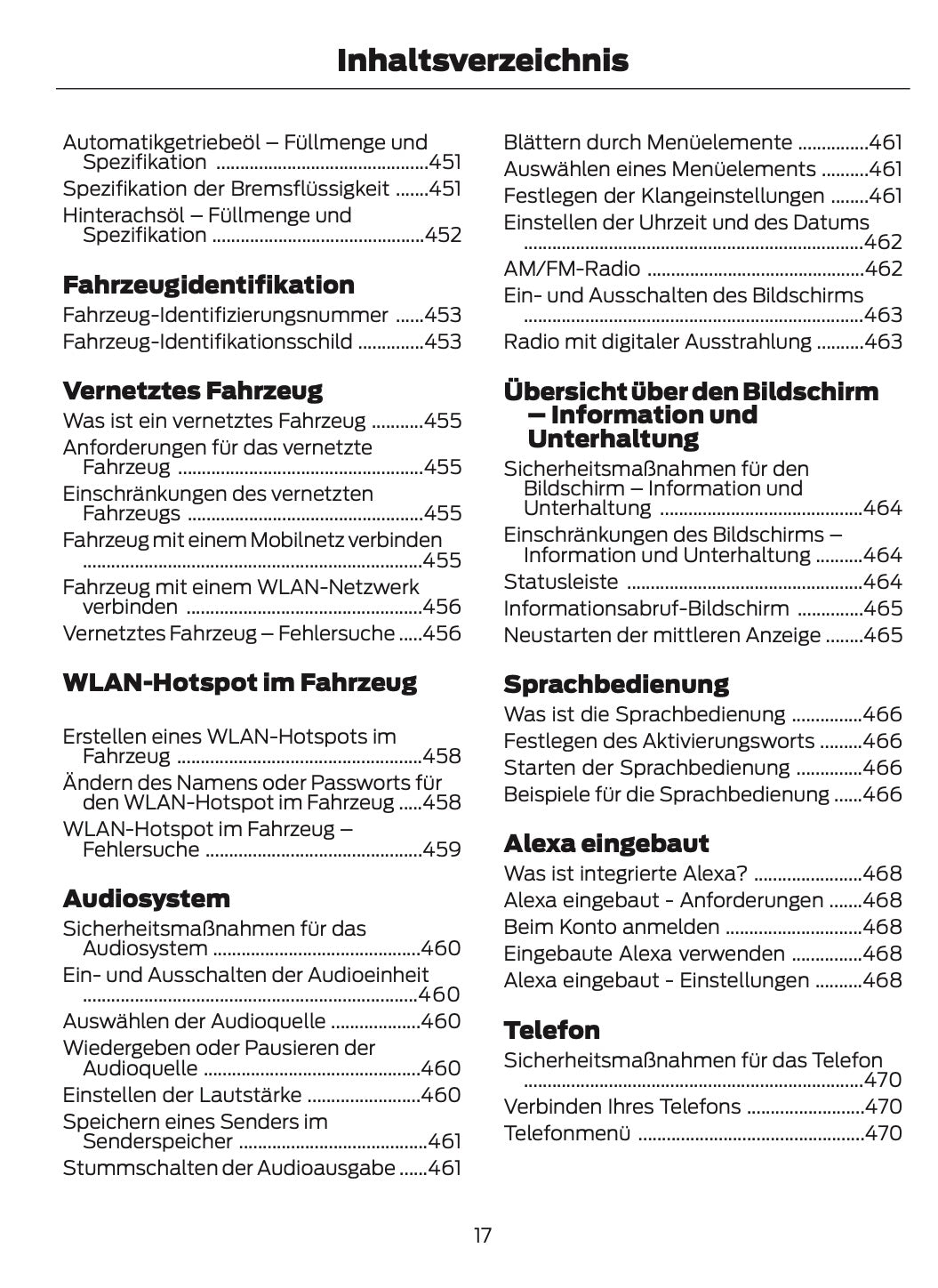 2023-2024 Ford Tourneo Custom/Transit Custom Owner's Manual | German