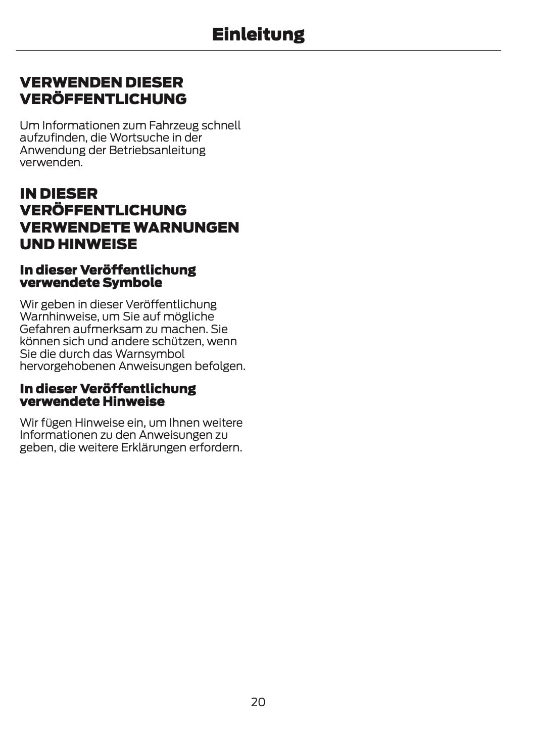 2023-2024 Ford Tourneo Custom/Transit Custom Owner's Manual | German