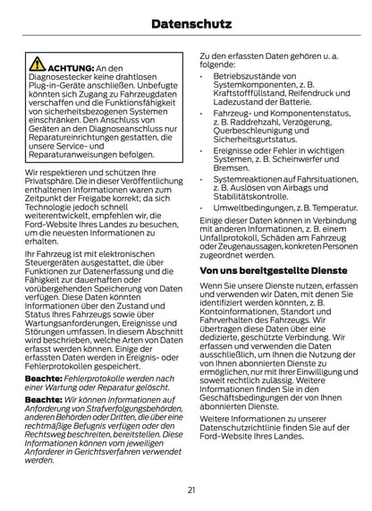 2023-2024 Ford Tourneo Custom/Transit Custom Owner's Manual | German