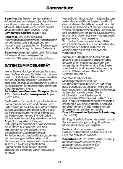 2023-2024 Ford Tourneo Custom/Transit Custom Owner's Manual | German