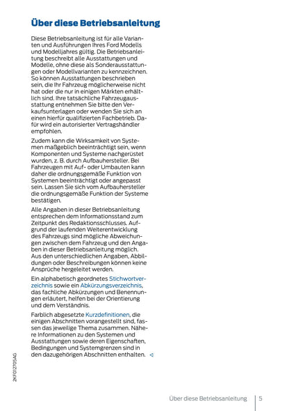 2025 Ford Tourneo Connect/Transit Connect Owner's Manual | German