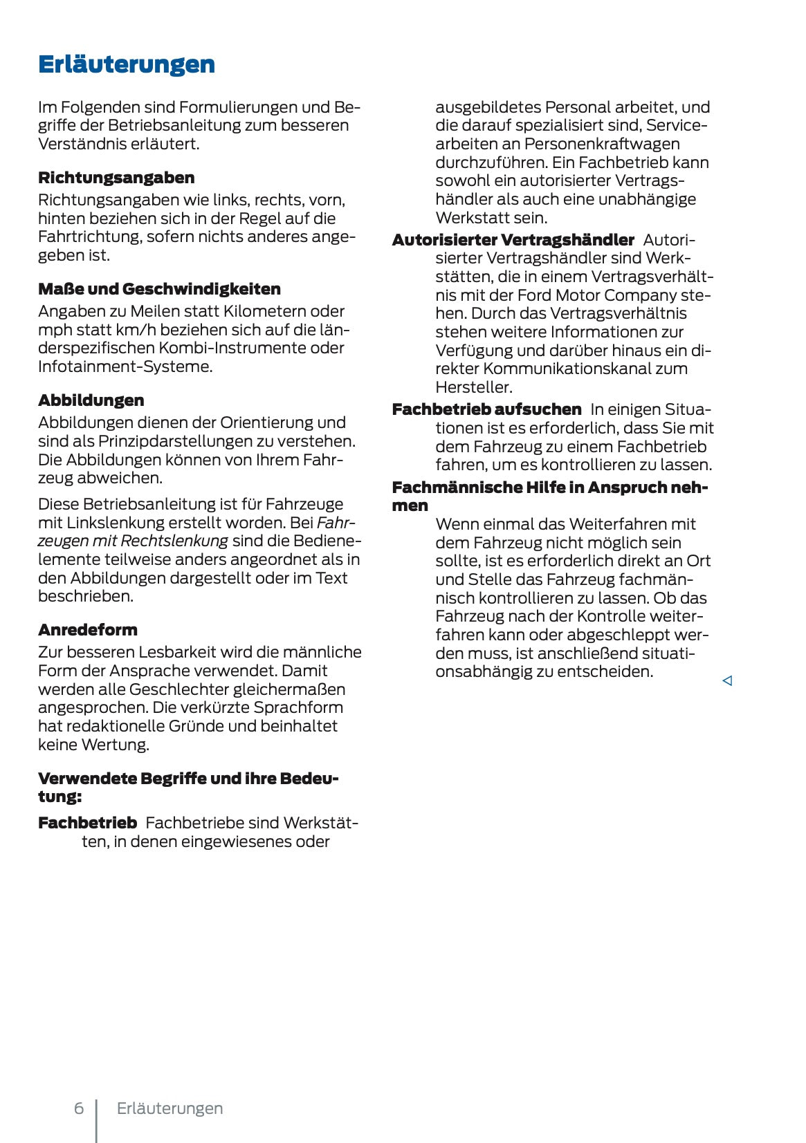 2025 Ford Tourneo Connect/Transit Connect Owner's Manual | German