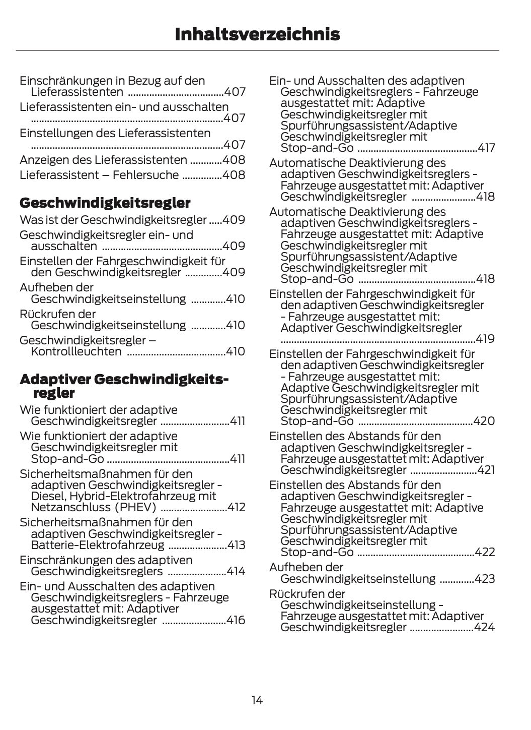 2026 Ford Tourneo Custom/Transit Custom Owner's Manual | German