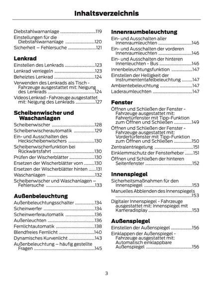 2026 Ford Tourneo Custom/Transit Custom Owner's Manual | German