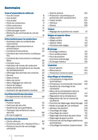 2025 Ford Tourneo Connect/Transit Connect Owner's Manual | French