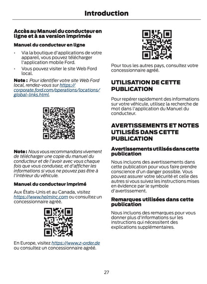 2026 Ford Tourneo Custom/Transit Custom Owner's Manual | French