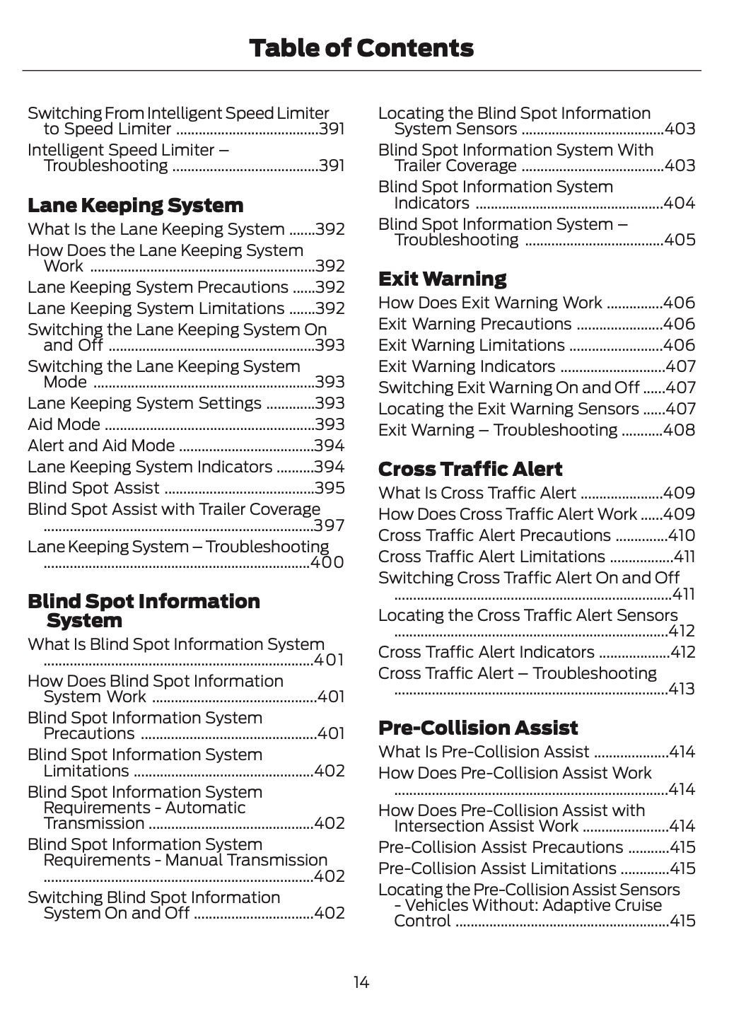 2026 Ford Tourneo Custom/Transit Custom Owner's Manual | English