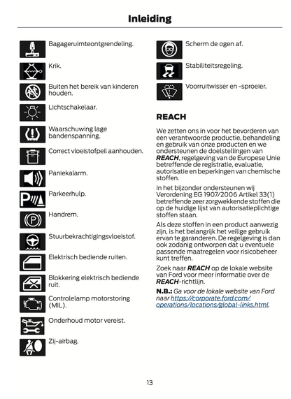 2021-2024 Ford Tourneo Custom/Transit Custom Owner's Manual | Dutch