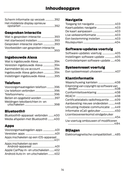 2024 Ford Tourneo Courier/Transit Courier Owner's Manual | Dutch