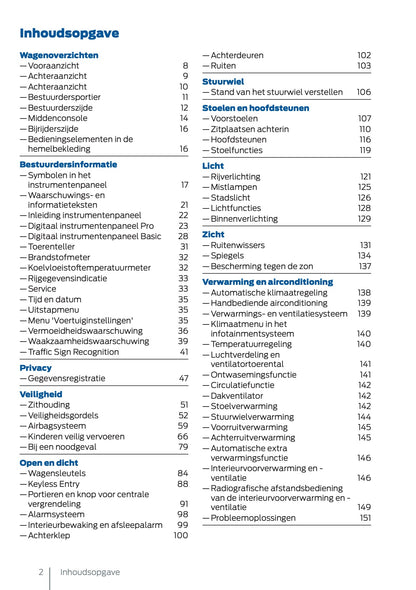 2025 Ford Tourneo Connect/Transit Connect Owner's Manual | Dutch