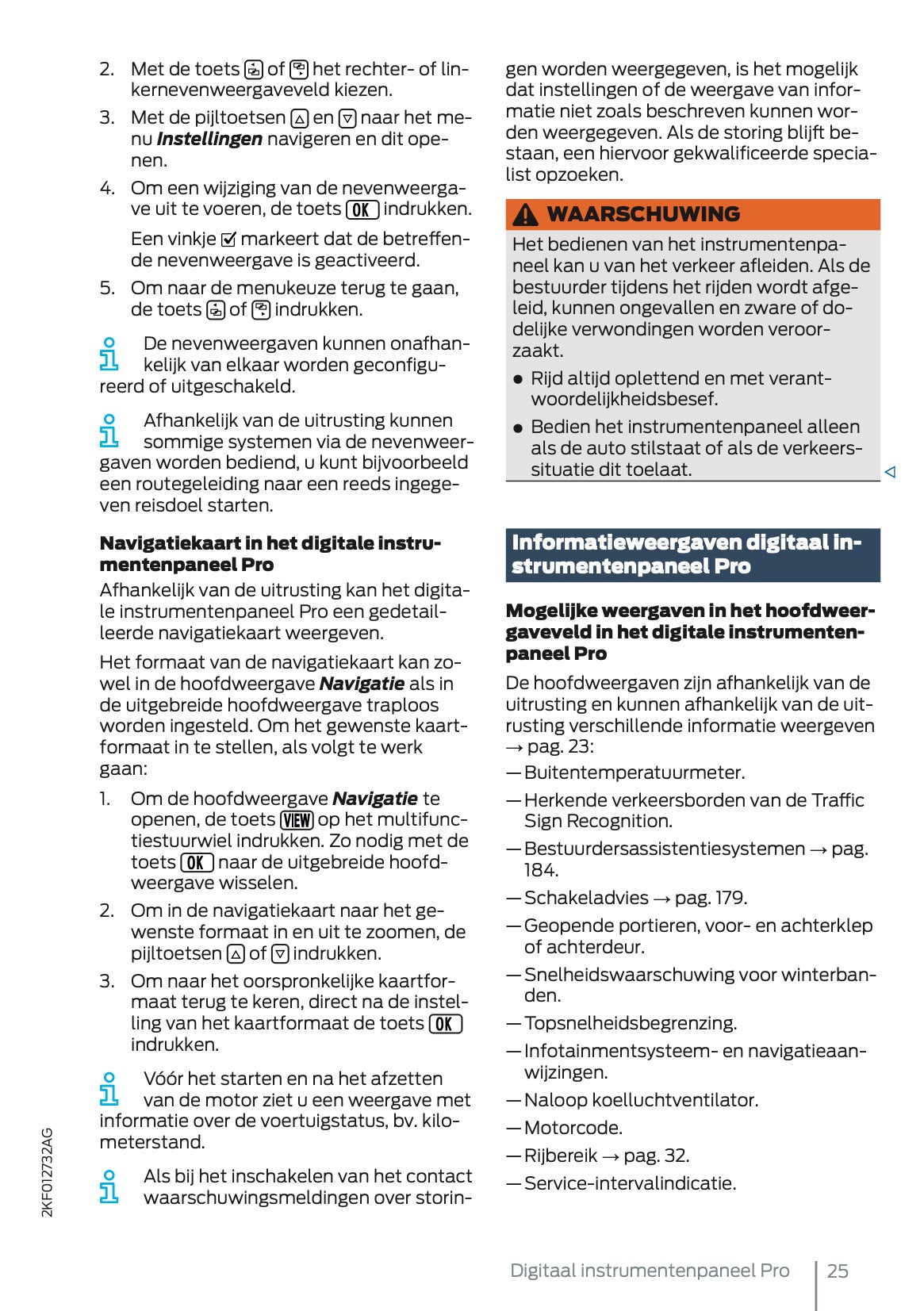 2025 Ford Tourneo Connect/Transit Connect Owner's Manual | Dutch