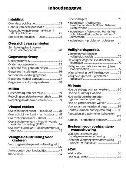 2026 Ford Tourneo Custom/Transit Custom Gebruikershandleiding | Nederlands