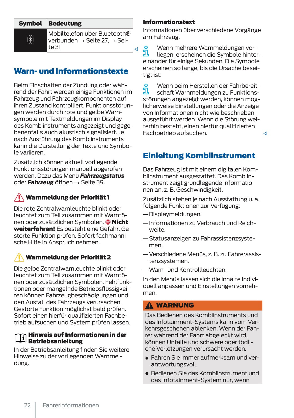 2025 Ford Tourneo Connect/Transit Connect PHEV Owner's Manual | German