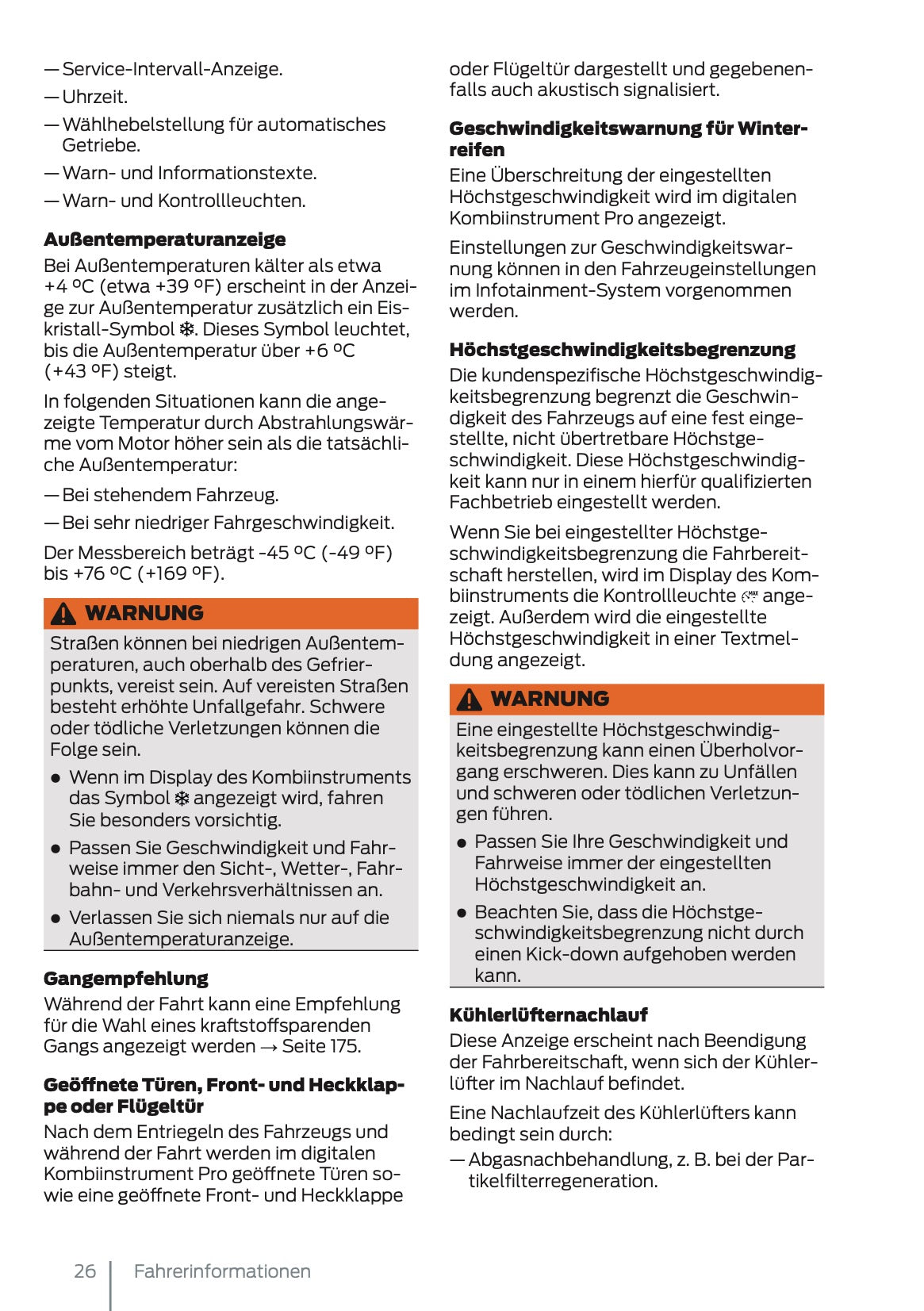 2025 Ford Tourneo Connect/Transit Connect PHEV Owner's Manual | German