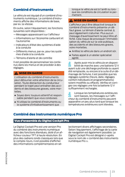 2025 Ford Tourneo Connect/Transit Connect PHEV Owner's Manual | French