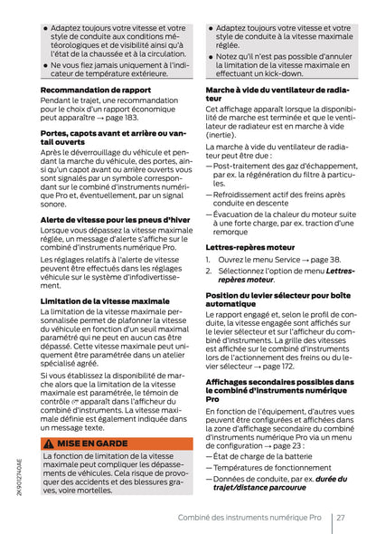 2025 Ford Tourneo Connect/Transit Connect PHEV Owner's Manual | French