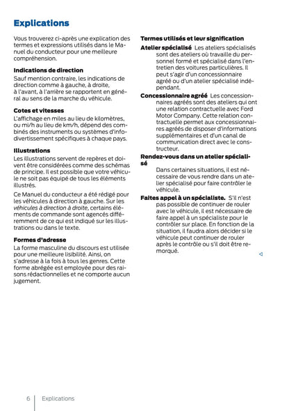 2025 Ford Tourneo Connect/Transit Connect PHEV Owner's Manual | French