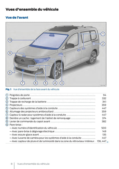 2025 Ford Tourneo Connect/Transit Connect PHEV Owner's Manual | French