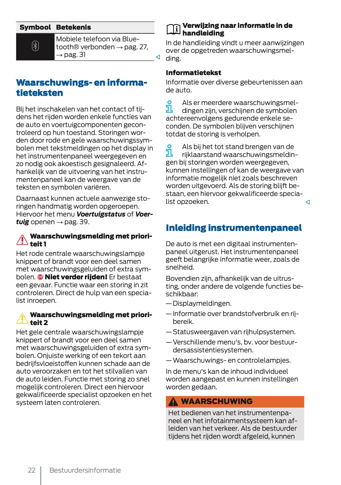 2025 Ford Tourneo Connect/Transit Connect PHEV Owner's Manual | Dutch