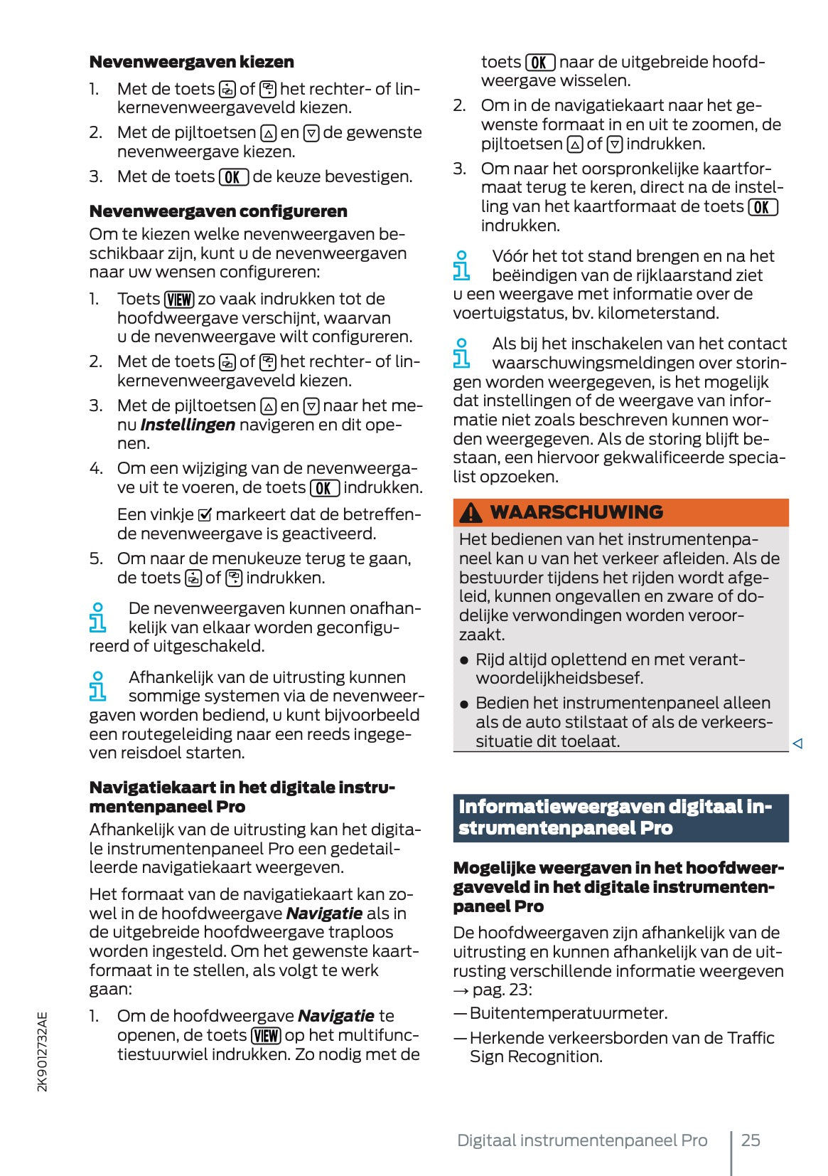 2025 Ford Tourneo Connect/Transit Connect PHEV Owner's Manual | Dutch