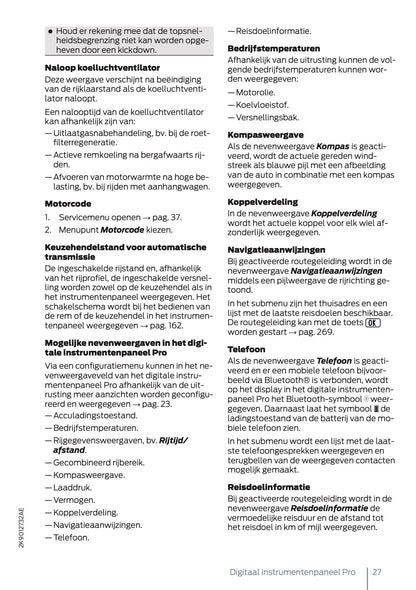 2025 Ford Tourneo Connect/Transit Connect PHEV Owner's Manual | Dutch