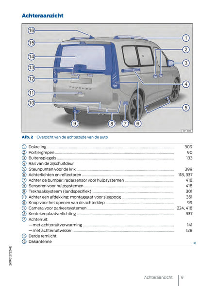 2025 Ford Tourneo Connect/Transit Connect PHEV Owner's Manual | Dutch