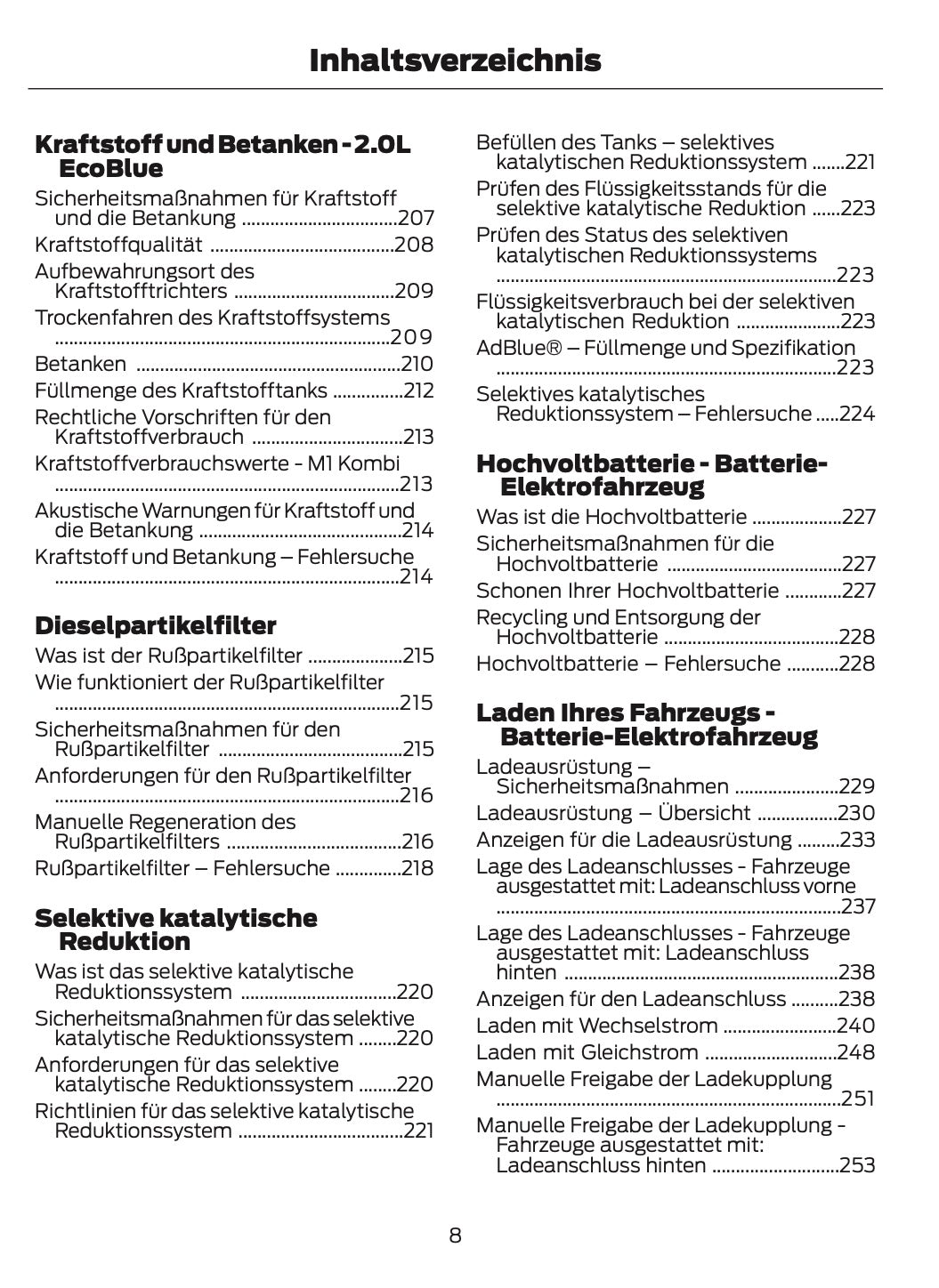 2026 Ford Transit Owner's Manual | German