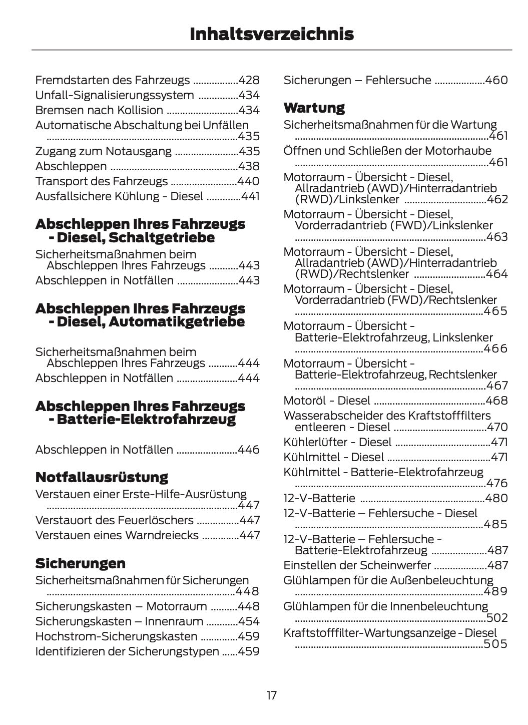 2026 Ford Transit Owner's Manual | German