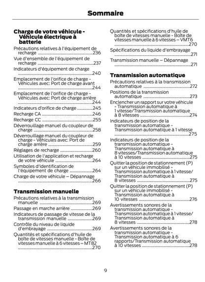 2026 Ford Transit Owner's Manual | French