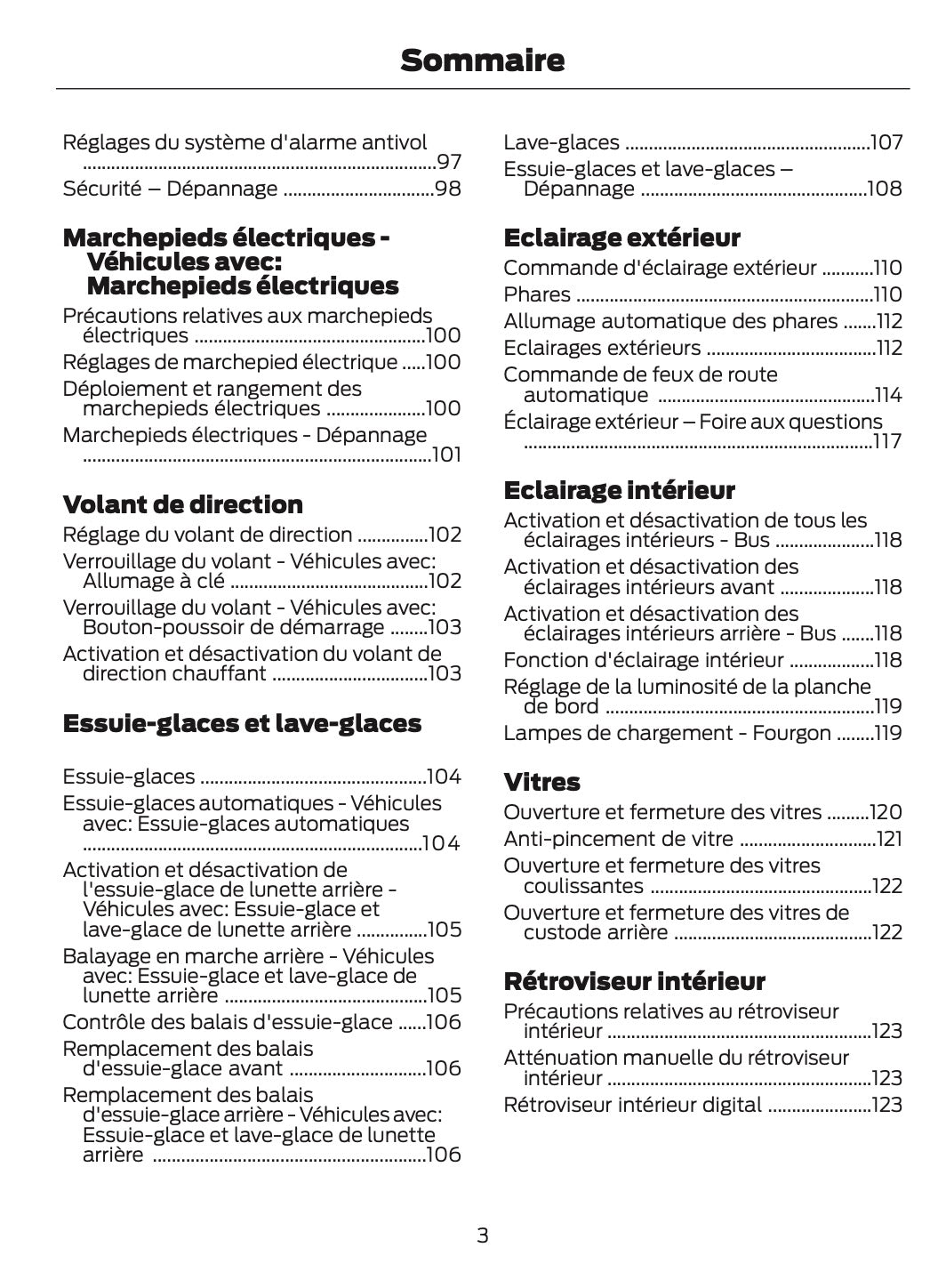 2026 Ford Transit Owner's Manual | French
