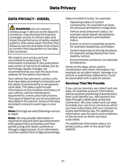 2026 Ford Transit Owner's Manual | English