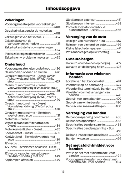 2024-2025 Ford Transit Gebruikershandleiding | Nederlands